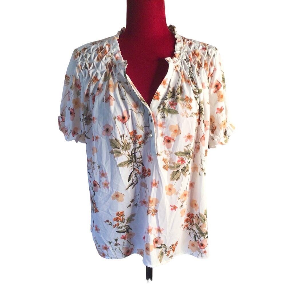 Karl‎ Langerfeld Flower Blouse/Top sz Large